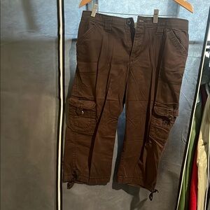 Lee Brown Capris with Relaxed Fit